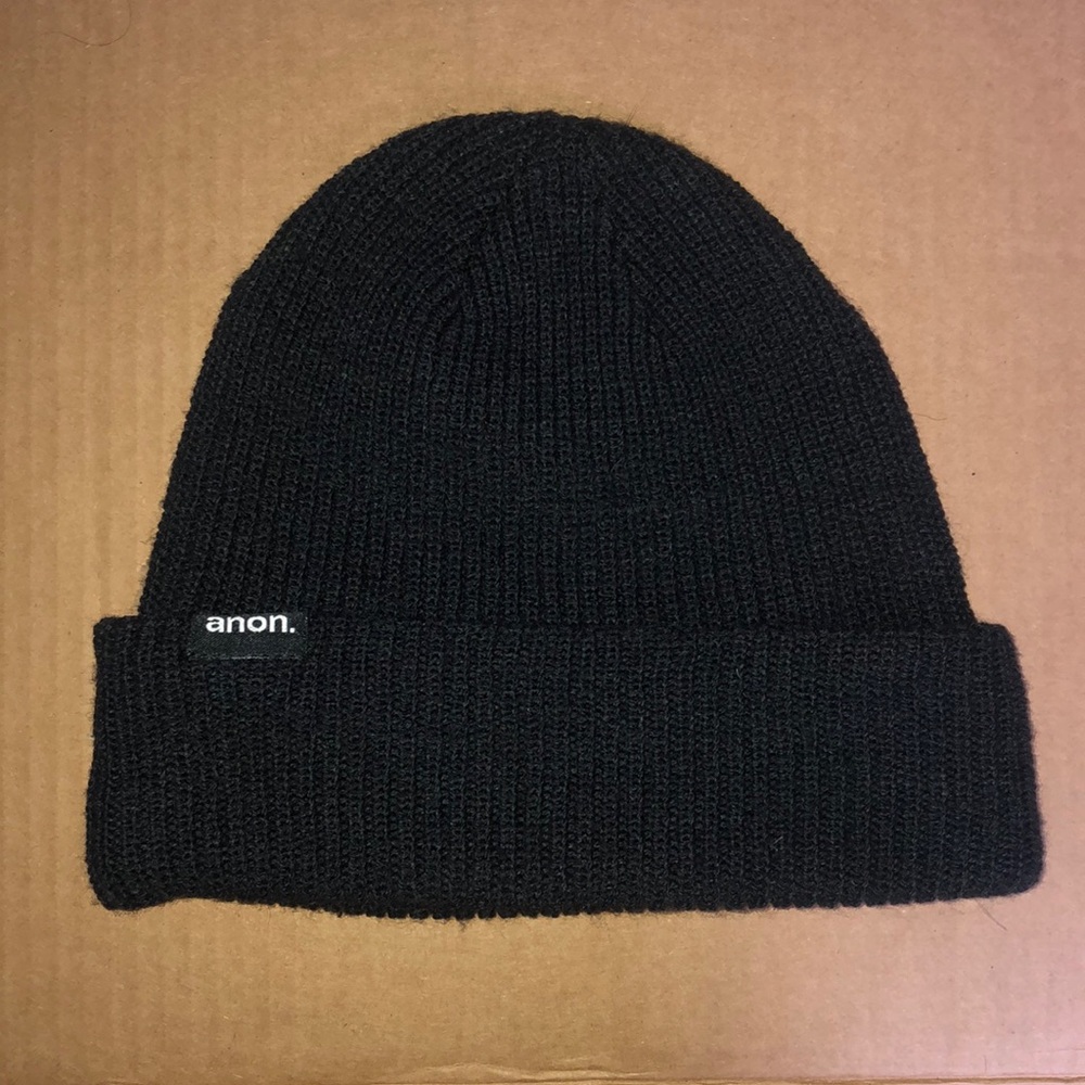 Anon Optics ribbed knit cuff beanie black